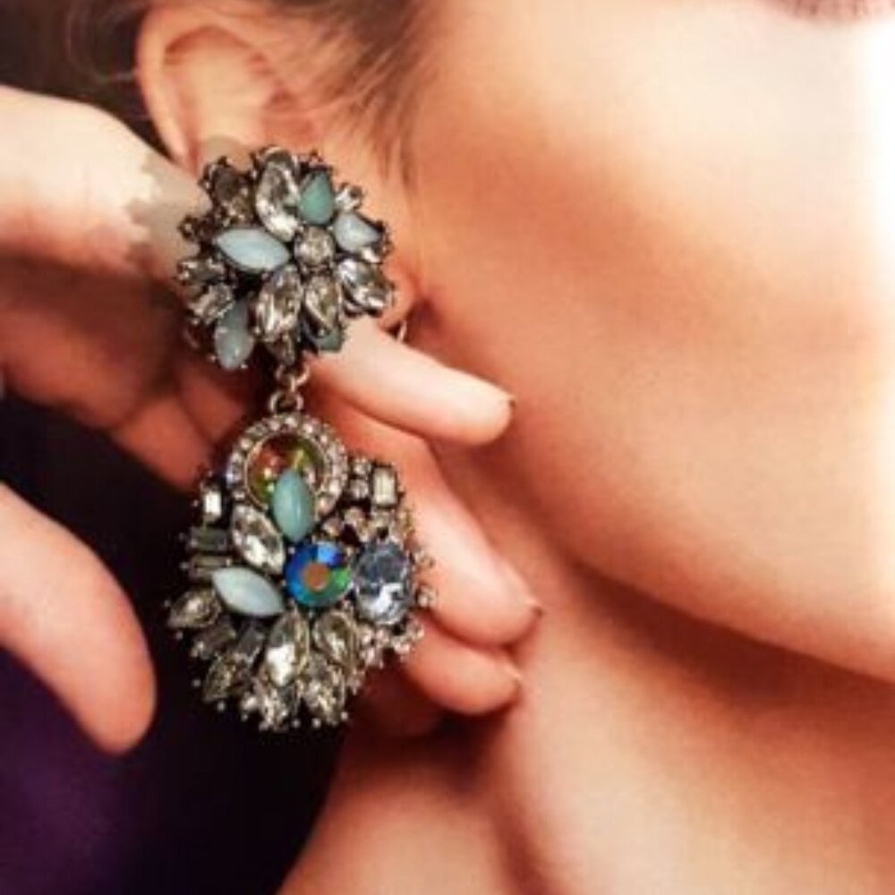 Elegant Crystal Drop Earrings EYE CANDY LA Ivy  shiney pageant